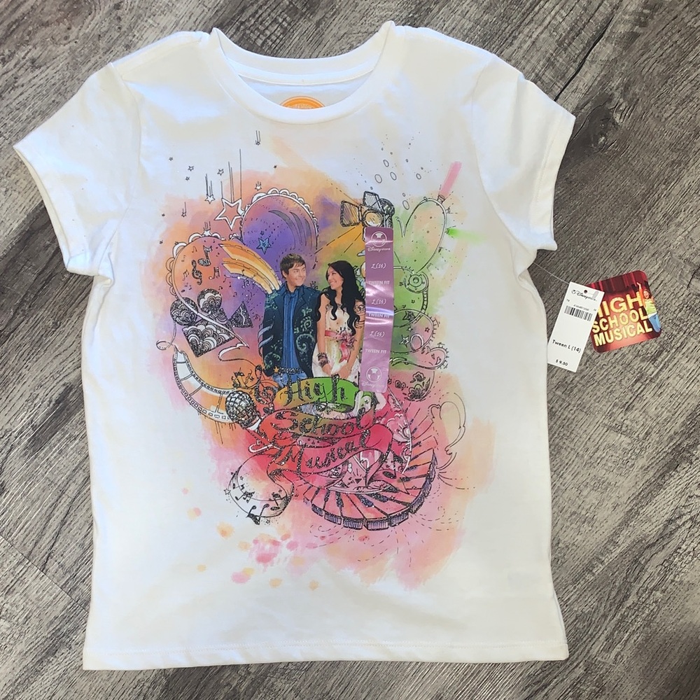 NWT High School Musical Tshirt Girls size L (14)